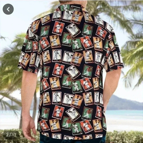 2023 San Francisco Giants Men's Medium Legends Aloha Hawaiian Button Down Shirt - Picture 5 of 7